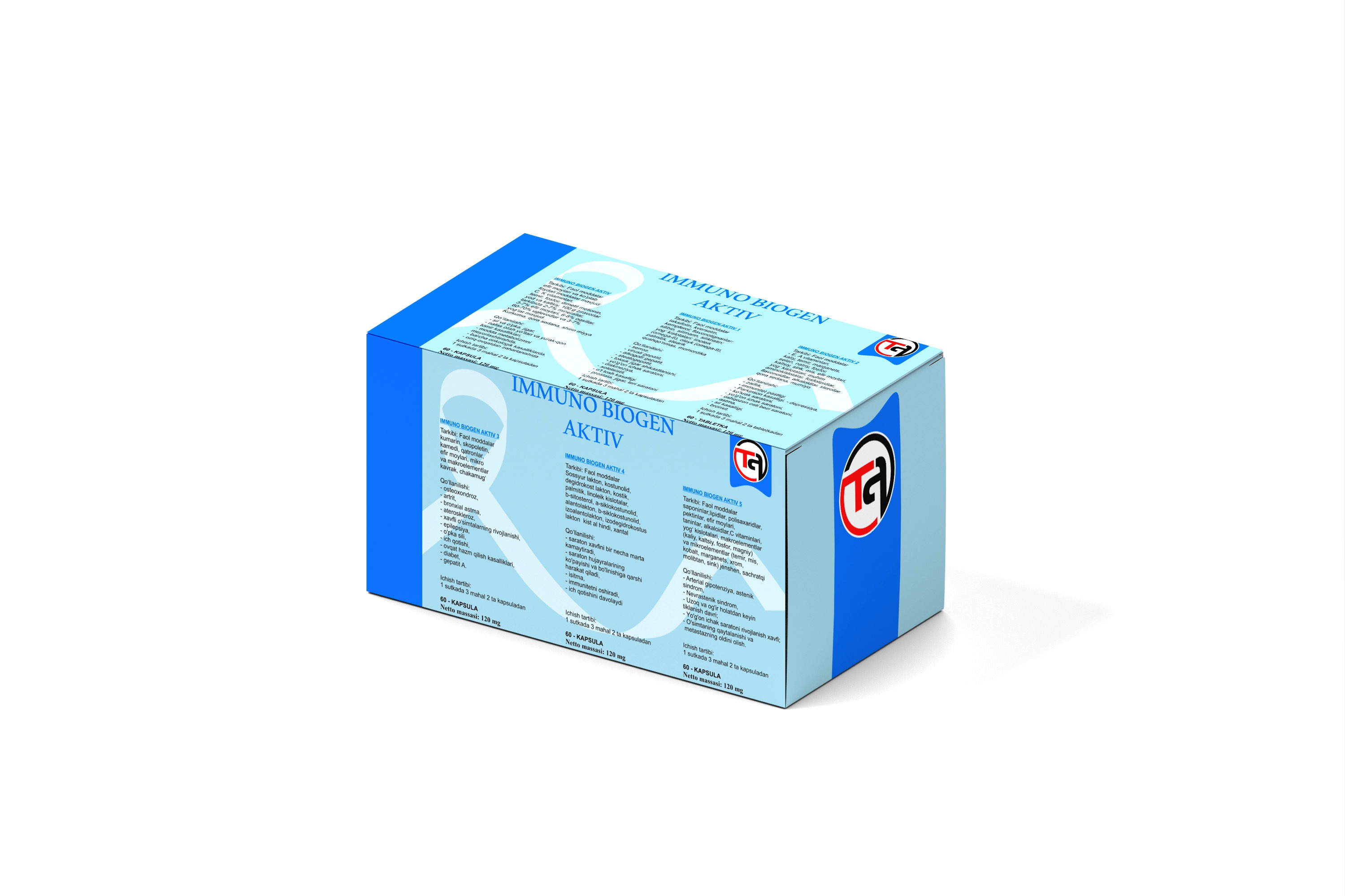 Close-up of BluePulse capsules